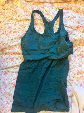 lululemon athletica Teal Racerback Tank Top